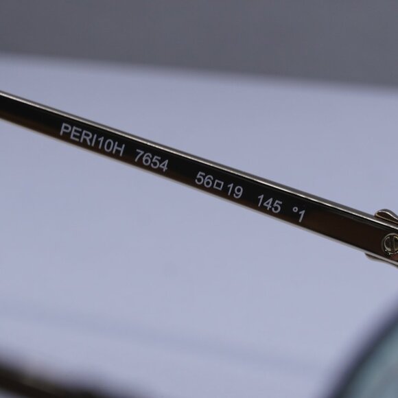 Palm Angels PERI10H CRYSTAL 7654 Oval Sunglasses - Gold/Green Gradient - Picture 8 of 10